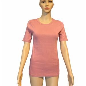 J Crew Women’s Perfect Fit Knit Top Mauve Size S